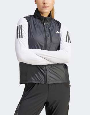 adidas Running - Own The Run - Lauf-Trägertop in Schwarz