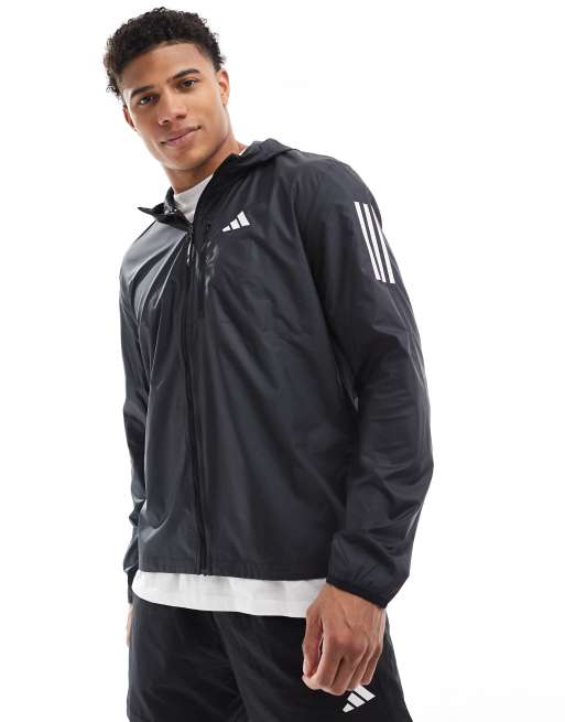 adidas Running Own The Run Laufjacke in Schwarz ASOS