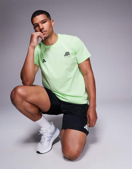 adidas – Running – Own The Run – Ljusgrön t-shirt, 2 av 4