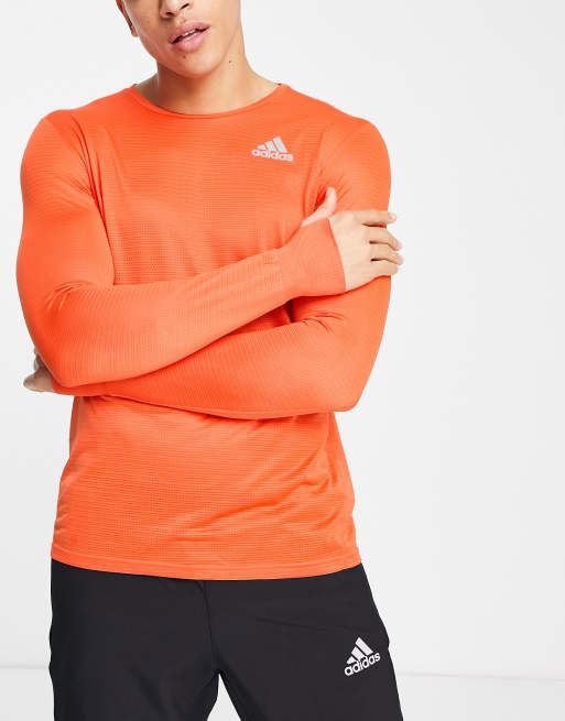 Adidas long sleeve store orange