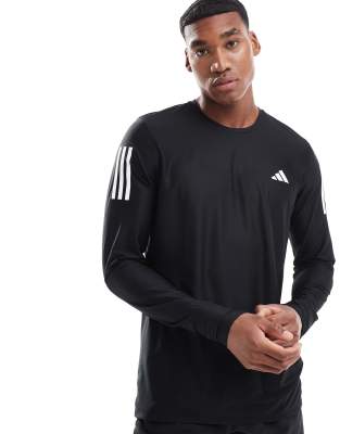 adidas Running Own The Run long-sleeve top in black