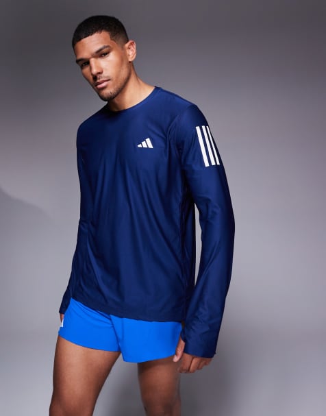 adidas Running - Own The Run - Marineblå baselayer-top med lange ærmer - view 1