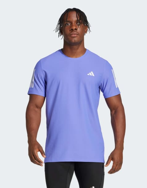 adidas Running – Own The Run – Niebieski T-shirt - view 1