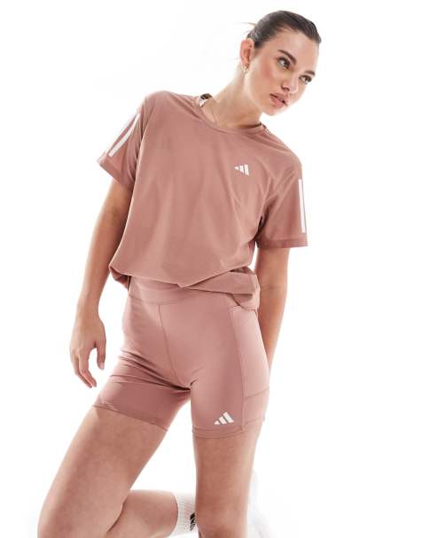 adidas Running – Own The Run – Röda shortsleggings - view 1