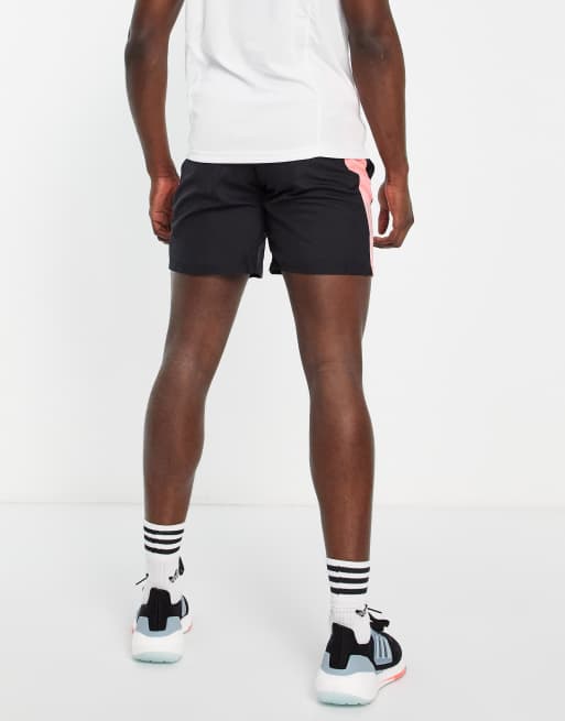 adidas - Running - Own The Run - Short in zwart en roze, 2 van 4