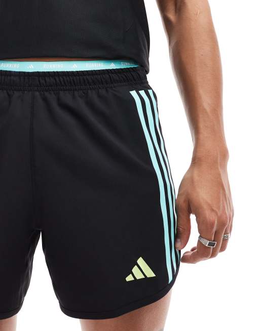 adidas Running Own The Run shorts in black ASOS