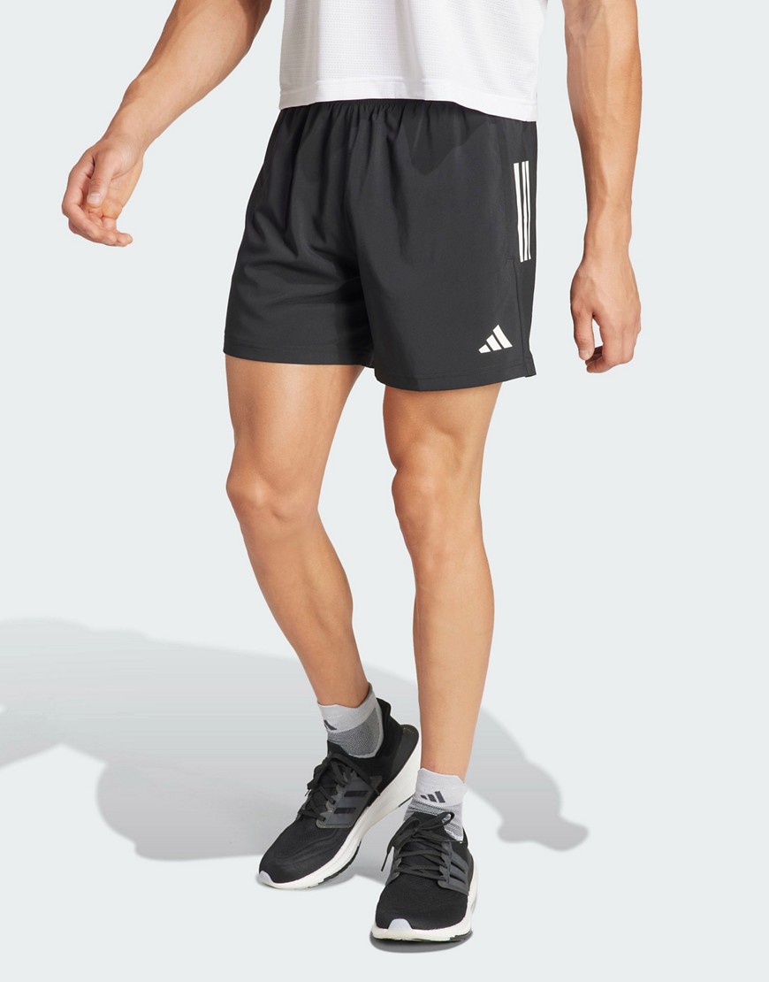 Adidas Running Own The Run shorts in black