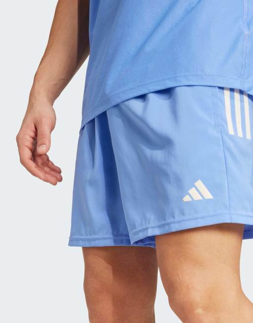 adidas Running Own The Run shorts in blue fusion , 3 of 4