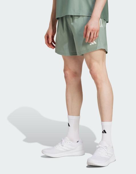adidas Running Own The Run shorts in green - view 1