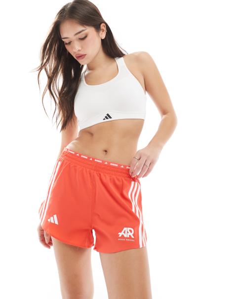 adidas Running Own The Run shorts in red - view 1