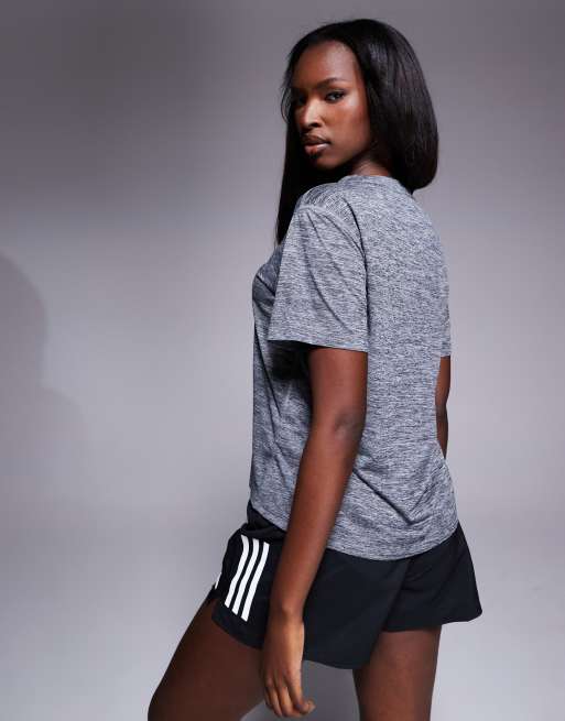 adidas Running - Own The Run - T-shirt color grigio mélange, 4 di 4