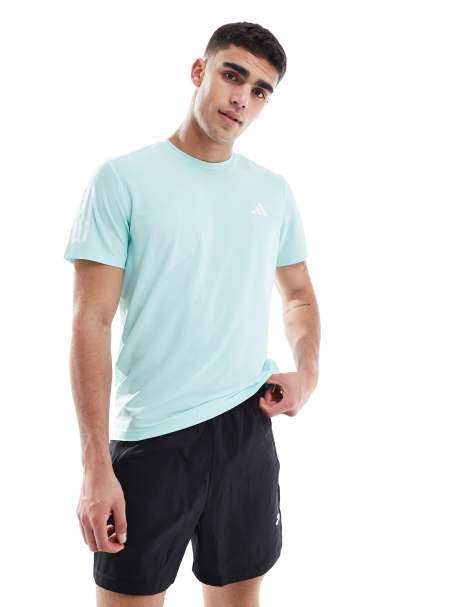 adidas Running Own The Run t-shirt in aqua blue - view 1