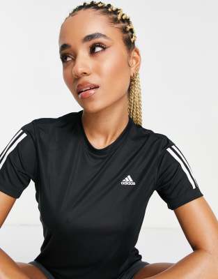 adidas Running Own The Run t-shirt in black
