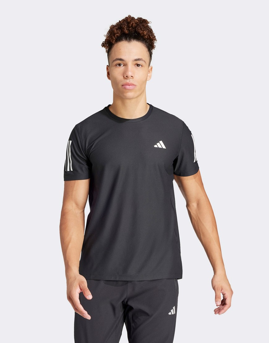 adidas Running Own The Run t-shirt in black