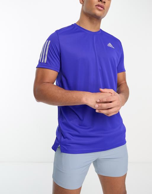 adidas OWN THE RUN TEE - Blue