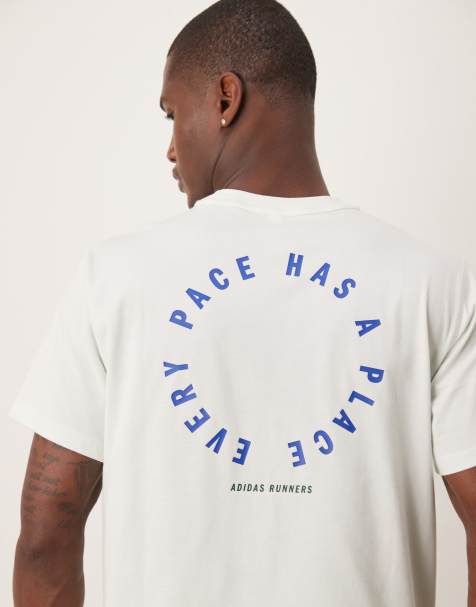 adidas Running Own The Run t-shirt in jade green