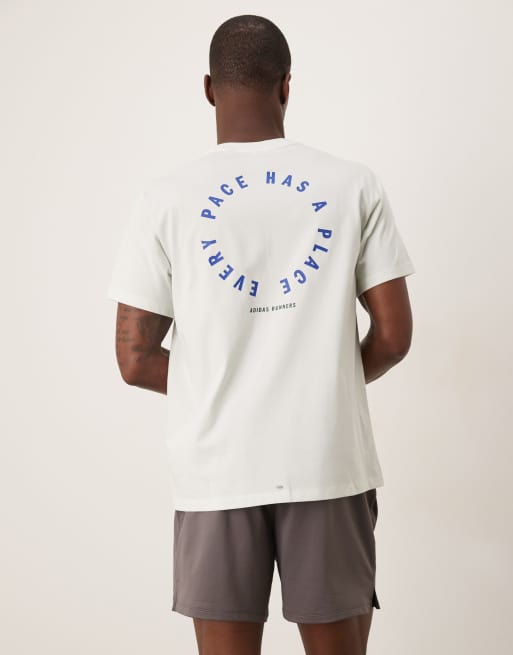 adidas Running Own The Run t-shirt in jade green, 3 of 4