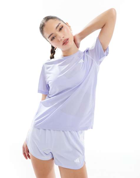 adidas Running Own The Run t-shirt in lilac - view 1