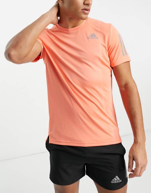 adidas Running Own The Run T shirt in oranje ASOS