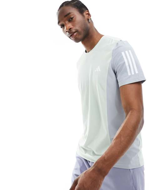 adidas Running Own The Run t-shirt in pastel green