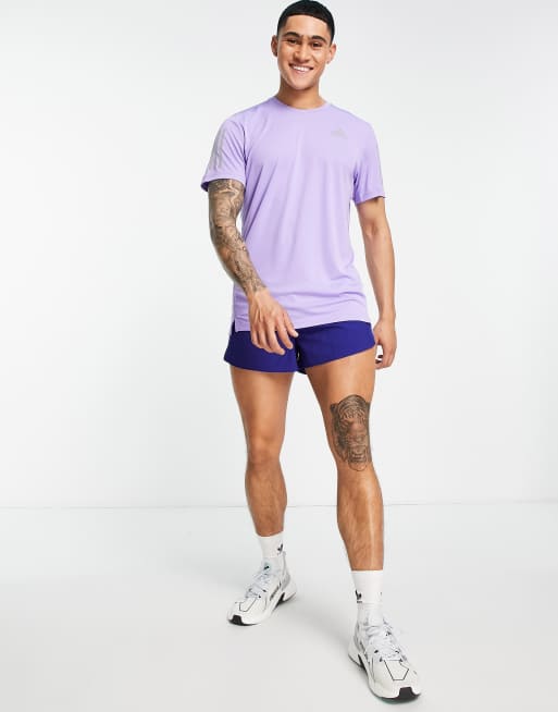 adidas Running Own The Run t-shirt in purple, 4 of 4