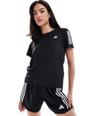 adidas - Running - Own The Run - T-Shirt in Schwarz