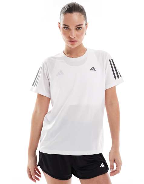 adidas – Running – Own The Run – T-Shirt in Weiß - view 1