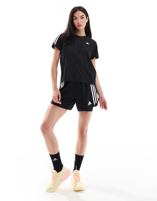 adidas - Running - Own The Run - T-shirt in zwart, 3 van 4