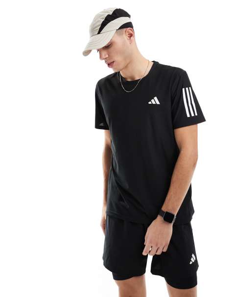 adidas - Running - Own The Run - T-shirt in zwart - view 1