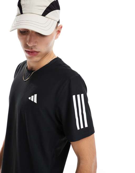 adidas - Running - Own The Run - T-shirt in zwart, 2 van 4