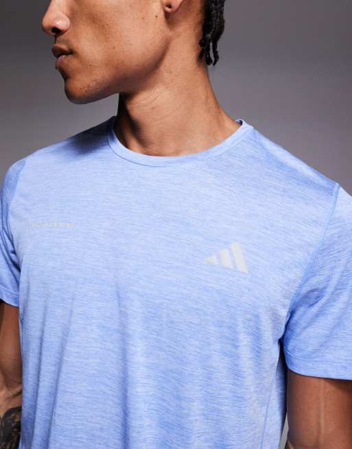 adidas Running Own The Run t-shirt med poplogga i blått, 5 av 5