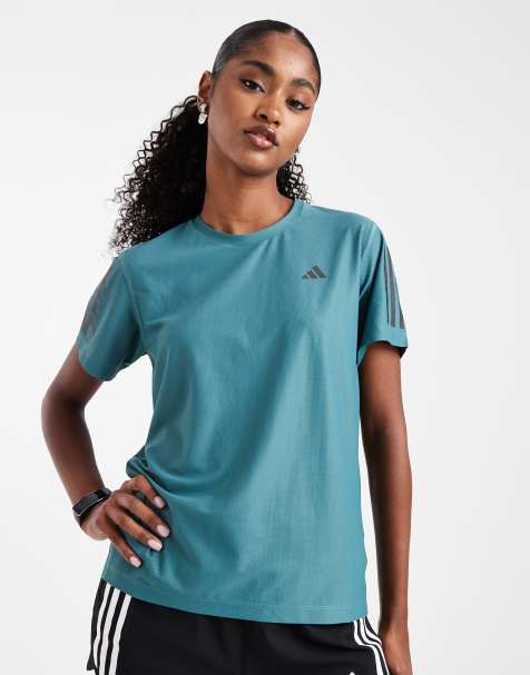 adidas - Running Own The Run - T-shirt verde-azzurro preloved - view 1