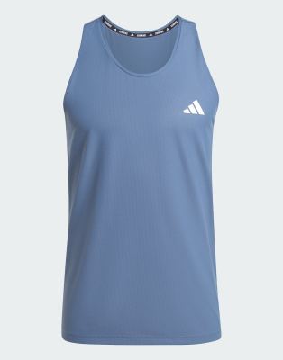 adidas Running – Own The Run – Tanktop in Blau