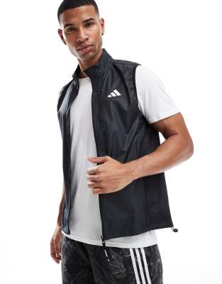adidas Running - Own the Run - Veste sans manches à fermeture éclair - Noir