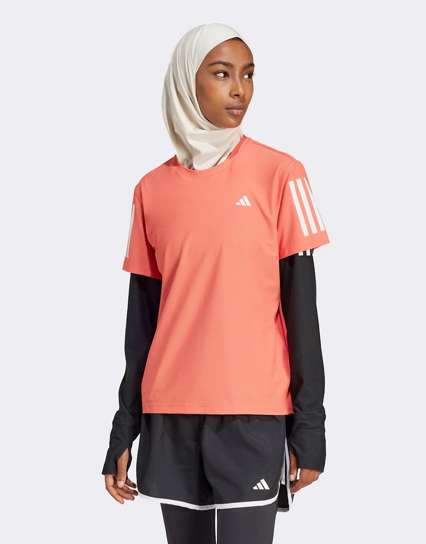 adidas Running Own The Runt-shirt in red