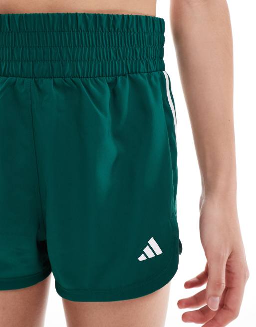 adidas – Running Pacer – Gröna, vävda shorts på 5 tum, 3 av 5