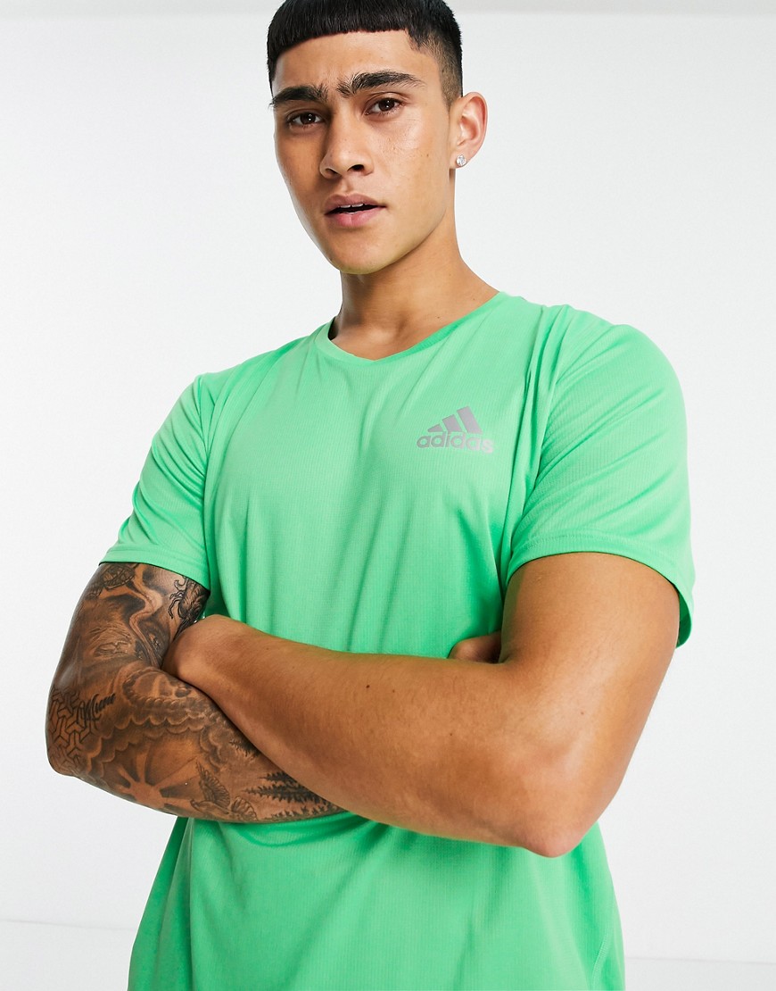Adidas Running Primeblue t-shirt in green
