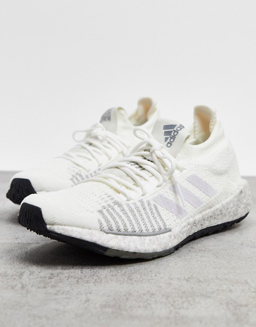 adidas Running pulseboost trainers in white