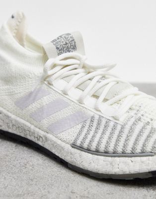 adidas running pulseboost trainers in white