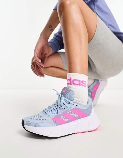 adidas Running - Questar 2 - Blå og lyserøde sneakers