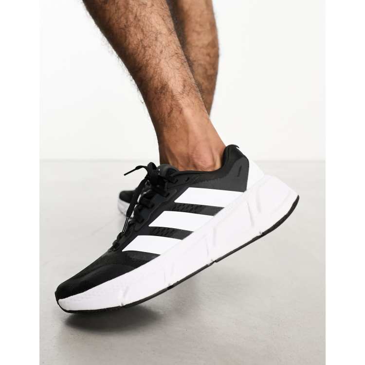 Black adidas best sale gym shoes