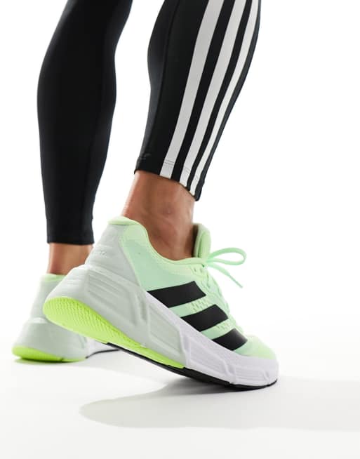 Green adidas clearance running shoes