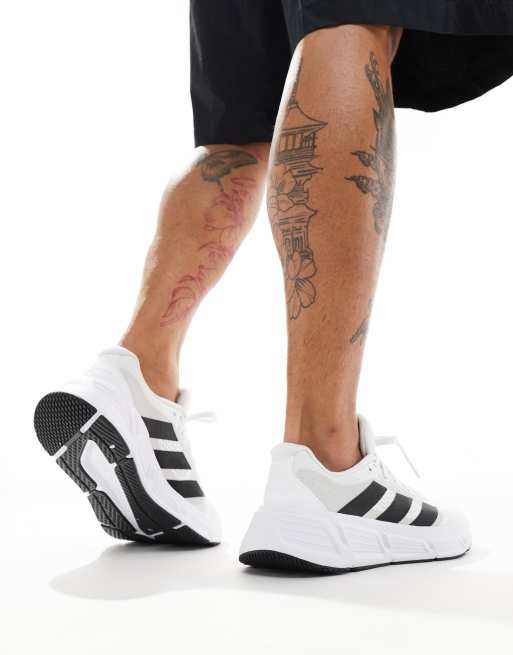 adidas Running Questar trainers in white and black ASOS