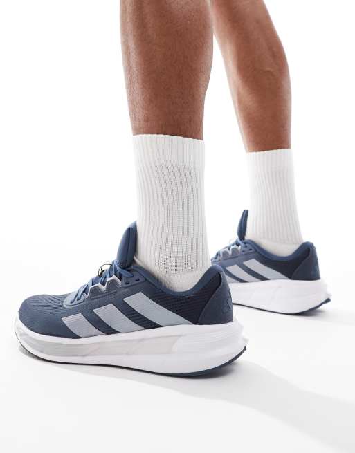 adidas - Running Questar 3 - Sneakers blu navy e argentate, 5 di 5