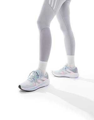 adidas Running Questar trainers 3 in blue and pink