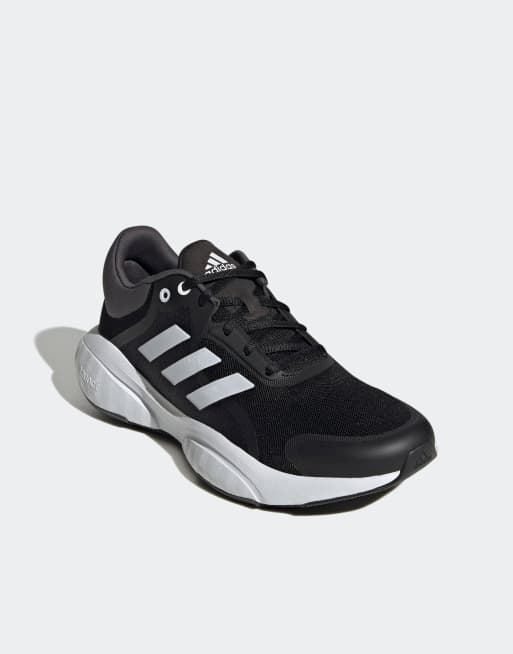 adidas Running Response Sneakers in zwart ASOS