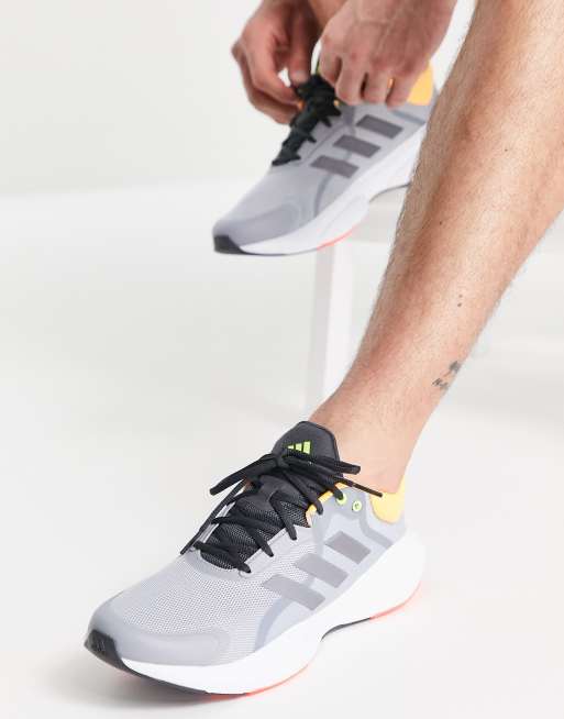 adidas Running Response Solar trainers in grey and white