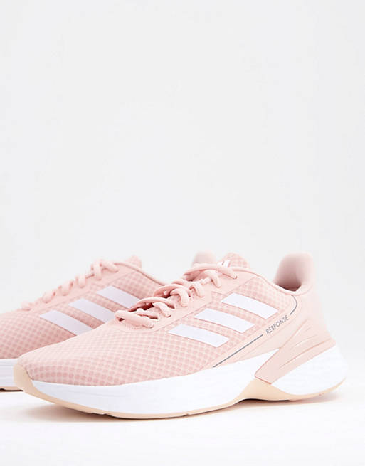 adidas Running Response SR trainers in light pink | ASOS