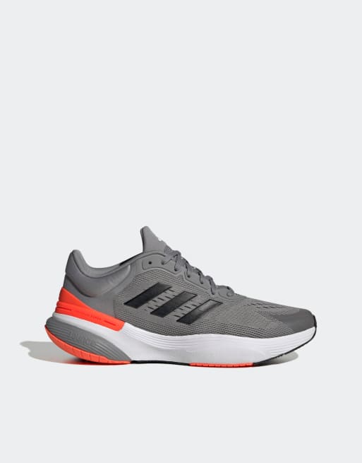 adidas – Running – Response Super 3.0 – Grå och svarta träningsskor