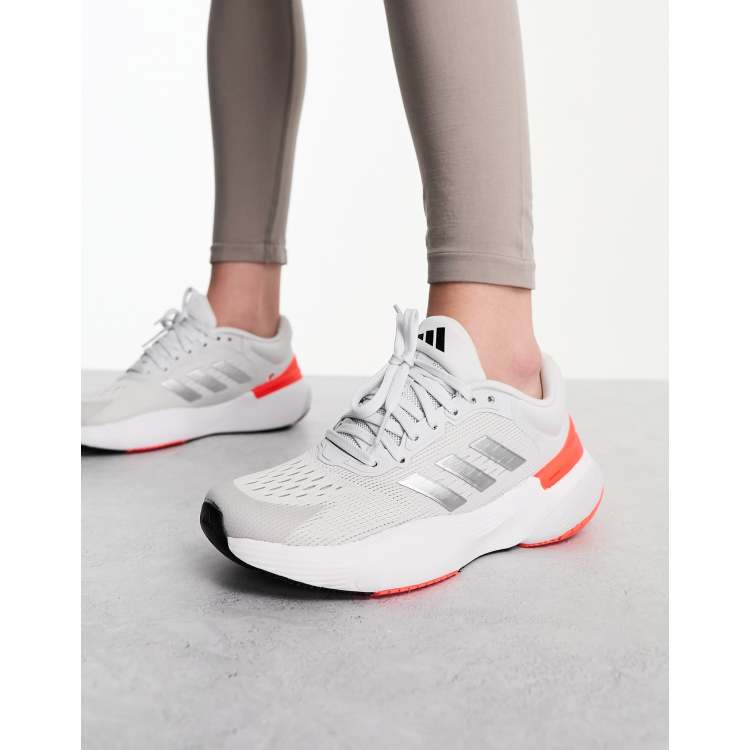 adidas Running Response Super 3.0 trainers in grey and orange